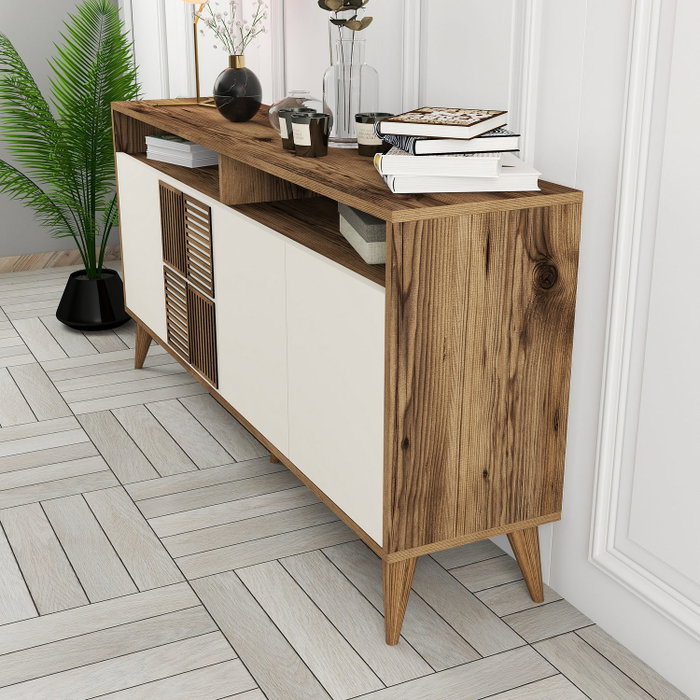 Hanah Home Milan 160 - Nogal y Crema Hanah Home Milan 160 - Nogal y Crema